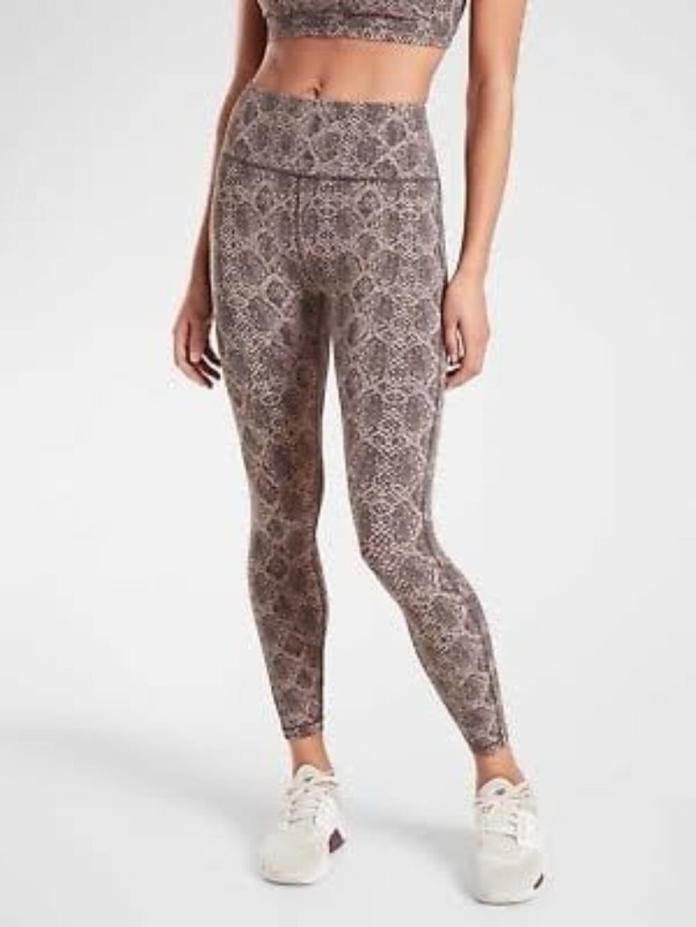 Athleta Ultimate Stash Pocket 7/8 Snake Tight Yoga Fitness Pant #531314 Medium
